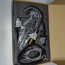 KINGO HOME 3 Hole Widespread Brushed Nickel Bathroom Faucet,Modern Waterfall 8 inch 2 Handle Bathroom Sink Faucet Vanity Bathroom Faucet for Sink 3 Hole with Pop Up Drain and Water Supply Lines