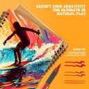 alchilalart Acrylic Paint Markers, 48 Color Fine Tip Permanent Acrylic Paint Pens For Rock Painting, Canvas, Wood, Glass, Ceramic, Fabric, Plastic, Egg, Scrapbook, Art Painting Supplies Kit