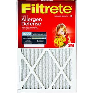 Reduction Filter Electrostatic, Micro Allergen pleated 2/Pack