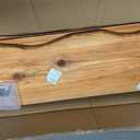 4 Pcs Solid Live Edge Floating Shelves for Wall Rustic Wood Shelf Wall-Mounted Natural Shelves for Bathroom Bedroom Kitchen Storage Living Room Nursery Decor (23.62/35.43 Inch)