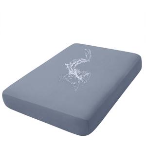 hyha Waterproof Couch Cushion Covers, Stretch Sofa Couch Seat Slipcover for Dog Washable, Non-Slip Waterproof Outdoor Cushion Covers for Patio Furniture Replacement (1 Piece for Medium, Grey)
