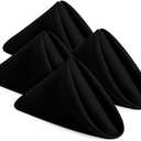 Utopia Home [Black] Cloth Napkins 17x17 Inches, 100% Polyester Dinner Napkins with Hemmed Edges, Washable Napkins Ideal for Parties, Weddings and Dinners, Size: 17" x 17" (Set of 24)