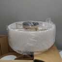 20" Low Profile Ceiling Fans with Lights, Flush Mount Boho Ceiling Fan with Light Remote Control, Bladeless Caged 6 Speeds for Bedroom, Nursery, Living Room (Beige)