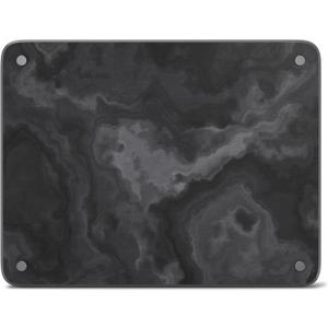 Large Black Marble Stone Dish Drying Mat for Kitchen Counter  Fast Drying Diatomaceous Earth Mat with Cleaning Tools, Stain Resistant & Anti-Slip Drying Mat for Cups, Dishes & Counter 17" x 13"