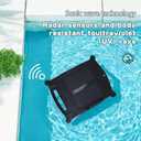 GHRERTX Pool Cleaner Robot,Automatic Pool Skimmer Cleaner Robot,Solar Pool Skimmer Basket Cleaner Robotic with Automatic Obstacle Avoidance Dual Charging Options,80㎡ 450um,for Home Use