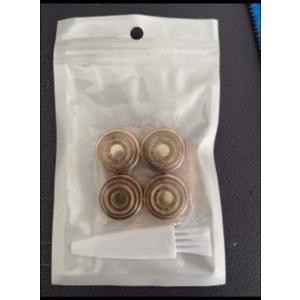 Facial Hair Remover Replacement Heads, 4 Pack, Gold Plated, Generation 2