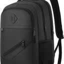 BIKROD Backpack for Men and Women, School Backpacks for Teen Boys Girls, Water Resistant Sturdy Anti Theft Travel Laptop Backpack, Black Student Bookbag Fits 15.6 Inch Laptop, Gifts