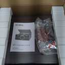 Victrola Metropolitan  4-in-1 Bluetooth Record Player & Multimedia Center  3-Speed Belt Driven Turntable with Built-in Speakers, AM/FM Radio, Wireless Music Streaming, Aux and RCA Outputs (Espresso)