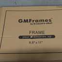 GMFrames Solid Wood Diploma Degree Frame for 8.5x11 Certificates,Cherry Finish with Intricate Black Rope Detail,UV Protection Acrylic
