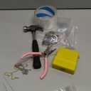 RoundFunny 214 Pcs Jewelry Making Kit for Women Metal Stamping Kit for Jewelry Making Tools Beads and Charms O Chain Findings for Women Men Adults