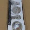 PRESDE 2-Crystal Bathroom Vanity Light Modern Black and Gold Bathroom Lights Fixtures Over Mirror Modern Bath Wall Lighting