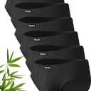 Mens Underwear Briefs Cool Viscose Made from Bamboo, Breathable Moisture Wicking Underpants With Contour Pouch 6 Pack (Small)
