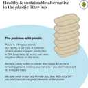 Kitty Sift Disposable Cat Litter Box Large, 6 Count, Durable Portable for Travel and Home, Eco-Friendly Disposable Litter Box Controls Odor