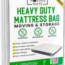 Mattress Bags for Moving, Twin Mattress Bag for Storage, Plastic Cover for Bed Storage & Disposal, Mattress Moving Bag Twin Size Protector XL - 39 x 100 x 14 inch