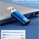 2 x [10Gbps] USB C Female to USB Male Adapter, USB 3.1 A to USB C Adapter SuperSpeed Data Sync for iPhone 17 Air, iPhone 17 Pro Max, iPhone 16 15 Pro Max, Type-C Earphone, Laptop, Charger, Quest Link-Blue