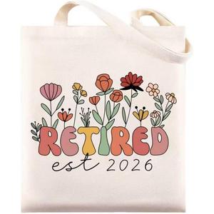 Maciebelle Retirement Gift for Woman 2026, Cool Retirement Gifts for Women, Canvas Tote Bag Best Gifts