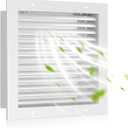 12" X 12" Gable Vents, Hon&Guan Aluminum Alloy Attic Vent for Houses Door Vents for Exterior Doors [Vent Opening: 10 x 10], White