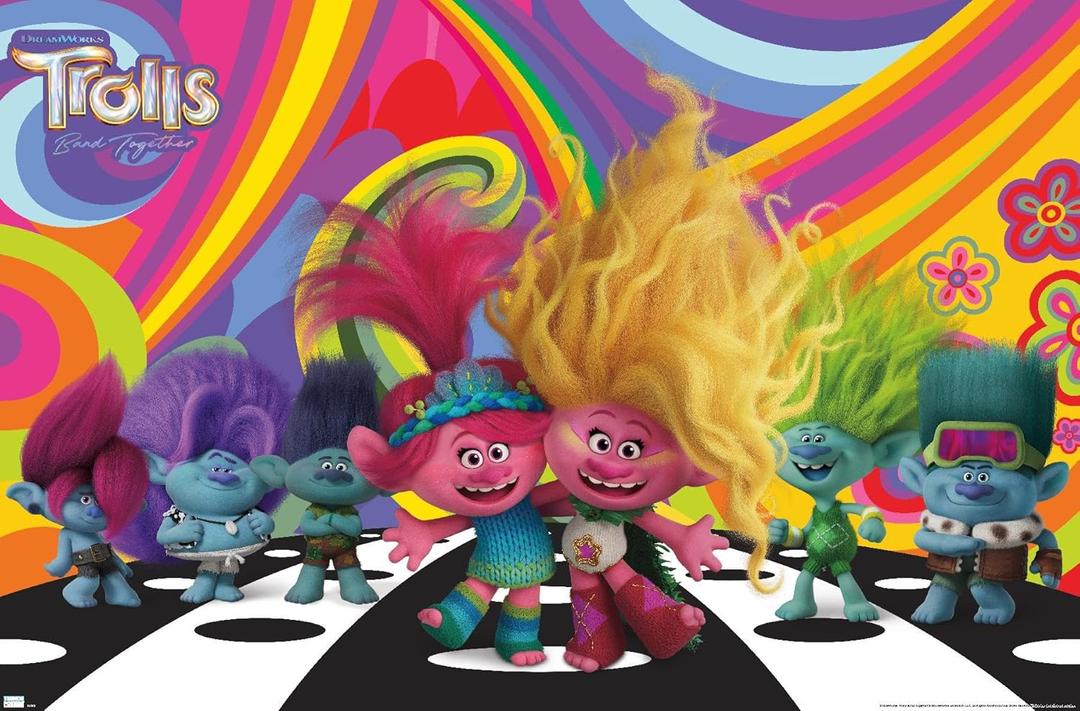 Trolls: Band Together - Universe Wall Poster, 34L" x 22.4W", Unframed Version