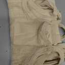 Sunnymove 8 Packs Mesh Beach Bag Crochet Straw Tote Bag for Women Raffia Summer Boho Aesthetic Large Hippie Vacation Shoulder Handbag (Light Apricot)