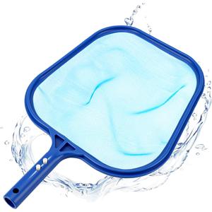 Pool Skimmer Net, Professional Swimming Pool Leaf Skimmer with Heavy Duty Frame, Fine Nylon Flat Mesh for Fast Debris Cleaning, for Above Ground & In-Ground Pools,1610.8in (No Pole)