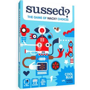 SUSSED The Wacky What Would You Do Card Game - Social Fun for Teens, Boys, Girls for Kids Ages 10+ & Adults - Blue Pack (Cool Blue (Cool Life Questions Theme))