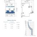 DC Miniature Circuit Breaker, 1 Pole 250V 80 Amp Isolator for Solar PV System, Thermal Magnetic Trip, DIN Rail Mount, High Current DC Disconnect Switch MCB 1P C80