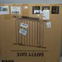 Baby Gate No Drilling, 29"-40" Auto Close Dog Gate Indoor for Doorways & Stairs, Pressure Mounted Adjustable Pet Gate, Easy Walk Through Child Gate for Children & Pets Stroller Friendly, White