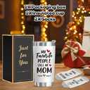 Mom Gifts for Mothers Day,Easter,Birthday,Best Mom Ever Gifts from Daughter Son,Funny Socks + 20 Oz Insulated Tumbler Cup,Perfect New Bonus Step Mom Mama Women Gift Ideas