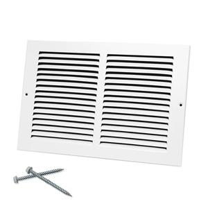 Howeall 12"W x 8"H [Duct Opening Size] Steel Return Air Grille, Air Return Vent Cover for Ceiling and Sidewall - HVAC Air Vent Covers - [Outer Dimensions: 13.75"W x 9.75"H] 2