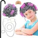 4E's Novelty Old Lady Costume for Kids - for 100 Day of School Grandma Costume for Girls, Accessory for Toddlers 3-10