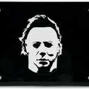 Officially Licensed Halloween Michael Myers Black Automotive-Grade Plastic Decorative Front Plate | Weatherproof Vehicle Accessory for Cars, SUVs, Trucks (12" x 6")