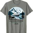 Matching Family Friends and Group Alaska Cruise 2025 T-Shirt (Small)