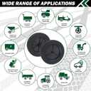 CheeMuii 4 Pcs 8 Inch Push Mower Wheels 8" Black General Wheels Replace for Craftsman 33958 Hus 532146248 Replace for MTD 734-04585 734-1780 for Oregon 72-108 for AYP 103670 103670X 107644X 146248