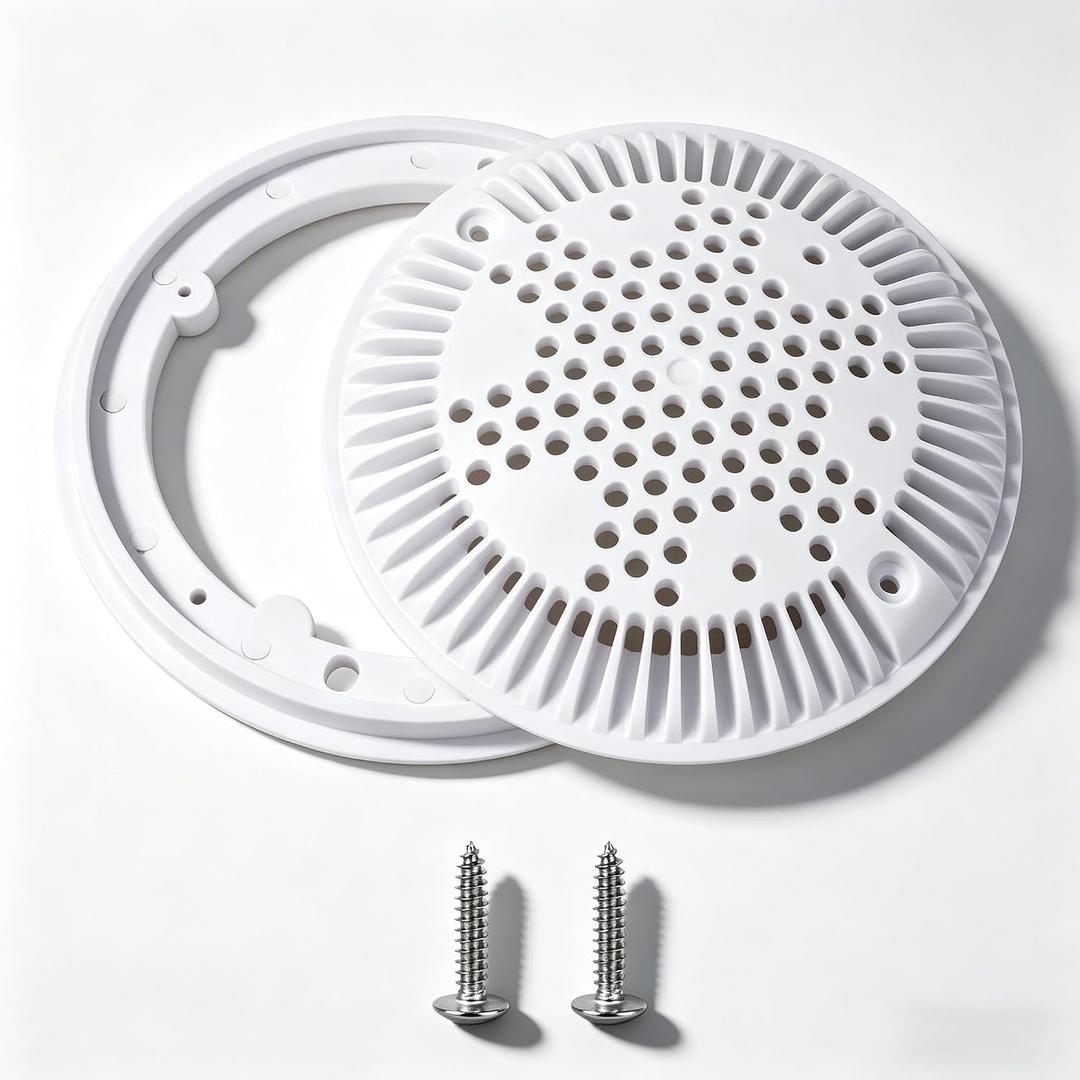 WG1048E Pool Suction Cover for Hayward Suction and Dual Suction OutletTop Cover and Frame with Screws