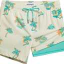 maamgic 5inch Mens Swim Trunks with Compression Liner 2-in-1 Swimming Shorts Stretch Quick Dry with Zipper Pockets XL