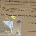 JAYEGT Motorized Rotating Display Stand, 350Lbs Load360 Degree Electric Rotating Potography Turntable for Products DisplayLive Show Remote Control +5 Colors Backgrounds (Black/16.5inch /Wired)