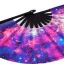 Large Rave Fans Folding Fan-Hand Fan Popping Fan for Line Dancing Clacking Fans for Dance for Cooling, Party, Dance, Decoration (AM6)