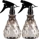 2 Pcs Spray Bottles, 500 ml/17 oz Empty Water Spray Bottles, Plastic Reusable Adjustable Mist Sprayer Squirt Bottles Containers Refillable for Cleaning Solutions, Gardening, Plants (Grey)