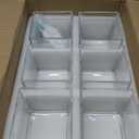 Set of 6 Square Glass Vases 4" x 4" x 4", Clear Flower Vase, Plant Terrarium, Candle Holder for Wedding Centerpiece, Office Decorations, Home Dcor, Parties and Events