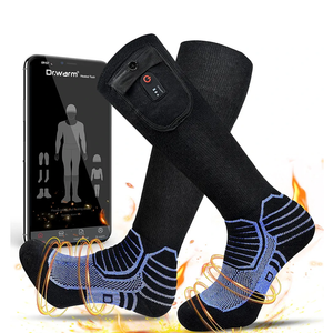 Dr.Warm Heated Socks with APP Remote Control, 3000mAh 7.4V Rechargeable Battery Heating Socks for Men Women, Winter Foot Warmer for Hunting Ice Fishing Camping Hiking Skiing/XL