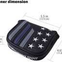 Craftsman Golf Blue Strips Stars Mallet Mid-Mallet Blade Putter Head Cover Headcover Magnetic Closure Alignment Stick Case Holder