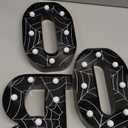 Yousoontic Boo Sign Halloween Decoration Indoor, 3 LED Marquee Light up Letters Boo Sign Decor Halloween Lights Spider Web Table Supplies Favors Gifts for Home Fireplace Bedroom Mantel Party(Orange)