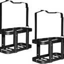 Jerry Gas Can Holder, 5 Gallon / 20 Liter Steel Jerry Can Mount Brackets, 2 Pack