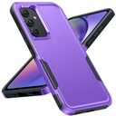FNTCASE for Samsung Galaxy A54 5G Case: Dual Layer Full Shockproof Protective | Rugged Heavy Duty Durable Cell Phone Cover | Soft Slim Matte Lightweight Textured (Purple)
