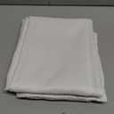 Fabric Shower Curtain Liner 54 x 74 Inch, White Polyester Bathroom Shower Curtains, Heavy Duty, Hotel Quality, Machine Washable, 54x74 Inches