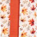 KAF Home Set of 3 Reverse Terry Print Kitchen Towels, Over-Sized 18 x 28-inch, 100 Percent Cotton (Vintage Leaves)