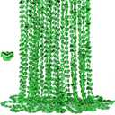 JOYIN 36 Pcs St. Patrick Shamrock Bead Necklaces, Green Clover Bead Necklace for St. Patrick's Day Dressing Up Costume Accessories, Irish Carnival Party Favor Supplies
