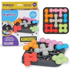 Brightkins Kanoodle Dog Edition Small - Dog Toys for Small Dogs, Interactive Puppy Toys, Food Puzzle for Dogs, Cat Puzzle Toy Feeder, Stimulating Pet Puzzles, Mental Enrichment Puppy Games