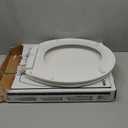 KOHLER 4775-0 Brevia Round-Front Toilet Seat with Quick-Release Hinges, Grip-Tight Bumpers, White
