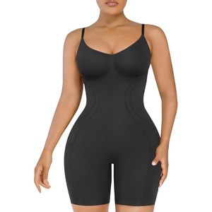 SHAPELLX Shapewear for Women Tummy Control Compression Seamless Body Shaper Slimming Bodysuit Top Thigh Slim Butt Lift M/L